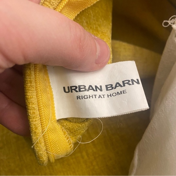 Urban Barn Clooney Cushions Throw pillows in Dijon 24” x 24” set of 2 - Picture 9 of 11